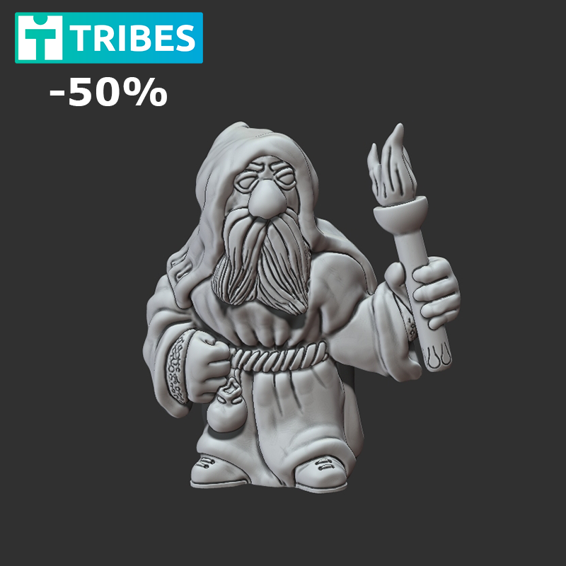 Dwarf with torch - The Great Mountain Dwarves of Transylvania